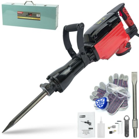 Abbruchhammer 2000 Watt Zubehör +KOFFER Meisselhammer Stemmhammer Set SN1402