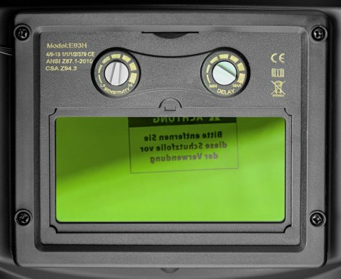 Verda Automatik Schweißhelm mit Solarzellen, inklusive 2 Vorsatzscheiben SN864