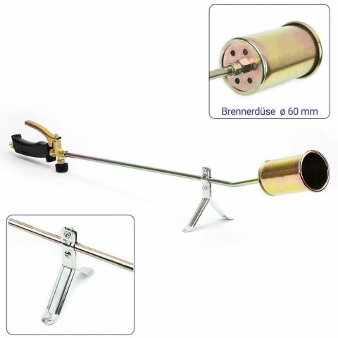 Sellnet Gasbrenner Unkrautvernichter 80 cm mit 5 m Schlauch, inklusive 4 bar Druckminderer SN0283R