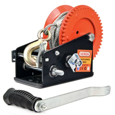 Verda Seilwinde 1588 kg 3500 lbs 10 m mit Tasche SN1170