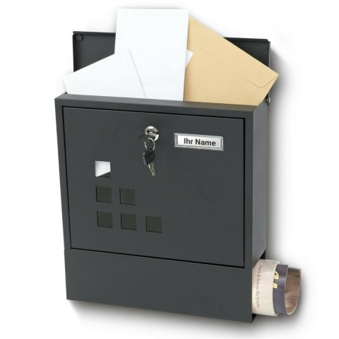 Verda Briefkasten aus verzinktem Stahl, Anthrazit Matt SN3656-1