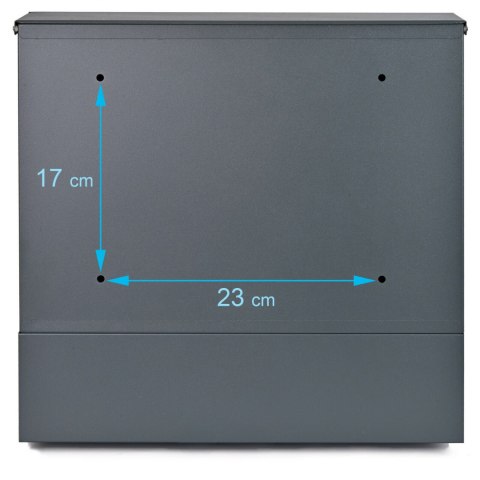 VERDA Briefkasten Postkasten Designer Wandbriefkasten Zeitungsrolle SN3678-1