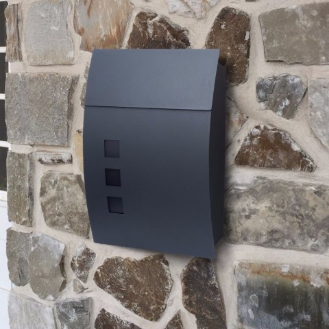 Verda Briefkasten aus verzinktem Stahl, Anthrazit Matt SN3649-1 Verda Briefkasten aus verzinktem Stahl, Anthrazit Matt SN3649-1