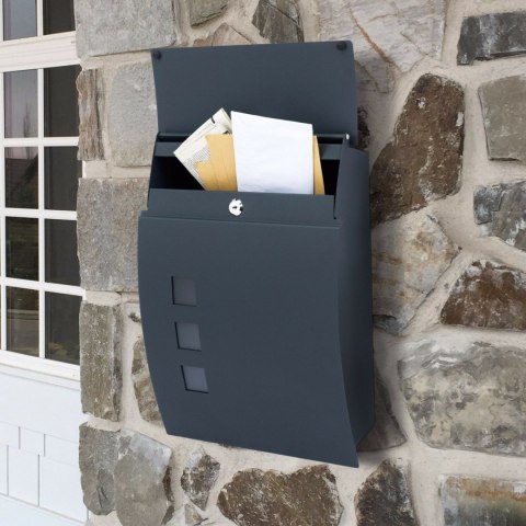 Verda Briefkasten aus verzinktem Stahl, Anthrazit Matt SN3649-1 Verda Briefkasten aus verzinktem Stahl, Anthrazit Matt SN3649-1