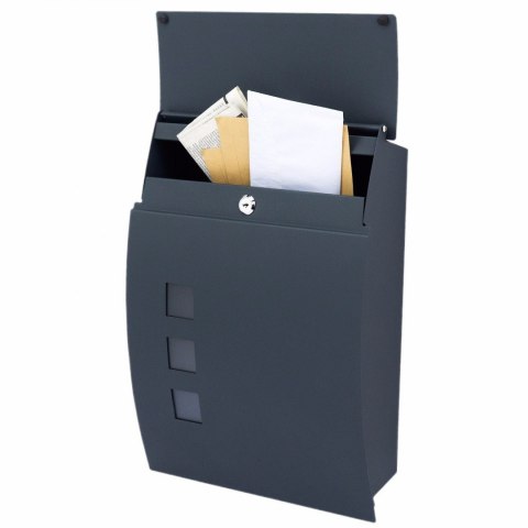 Verda Briefkasten aus verzinktem Stahl, Anthrazit Matt SN3649-1 Verda Briefkasten aus verzinktem Stahl, Anthrazit Matt SN3649-1