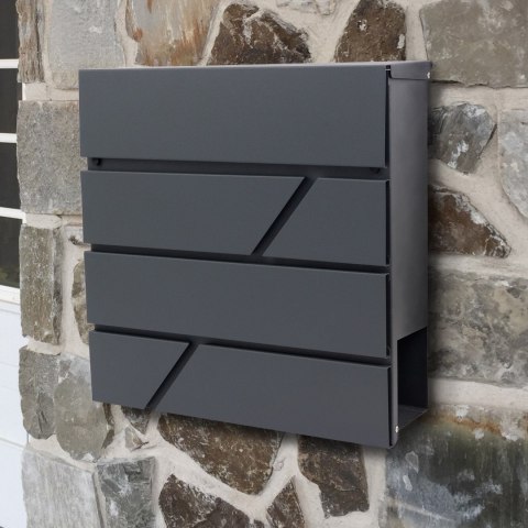 Verda Briefkasten aus verzinktem Stahl, Anthrazit Matt SN3642-1 Verda Briefkasten aus verzinktem Stahl, Anthrazit Matt SN3642-1