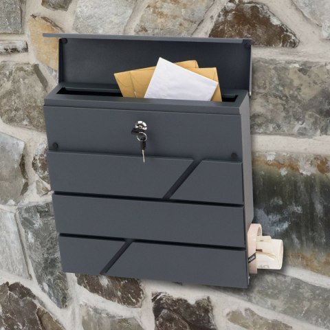 Verda Briefkasten aus verzinktem Stahl, Anthrazit Matt SN3642-1 Verda Briefkasten aus verzinktem Stahl, Anthrazit Matt SN3642-1