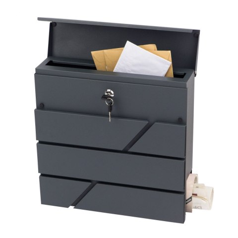 Verda Briefkasten aus verzinktem Stahl, Anthrazit Matt SN3642-1 Verda Briefkasten aus verzinktem Stahl, Anthrazit Matt SN3642-1