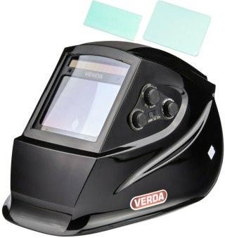 Verda Automatik Schweißhelm True Color Filter mit Solarzellen, inklusive 2 Vorsatzscheiben SN880