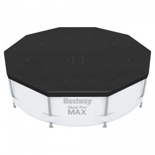 Bestway PVC-Abdeckplane Ø 470 cm, rund, schwarz 58038