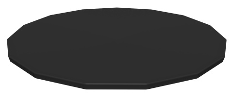 Bestway PVC-Abdeckplane Ø 470 cm, rund, schwarz 58038