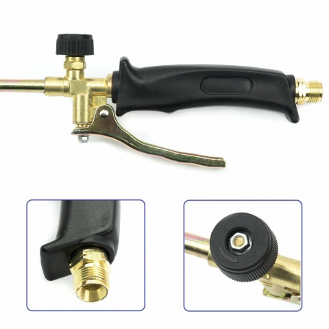 Sellnet Gasbrenner Unkrautvernichter 80 cm mit 5 m Schlauch, inklusive 4 bar Druckminderer SN0283R