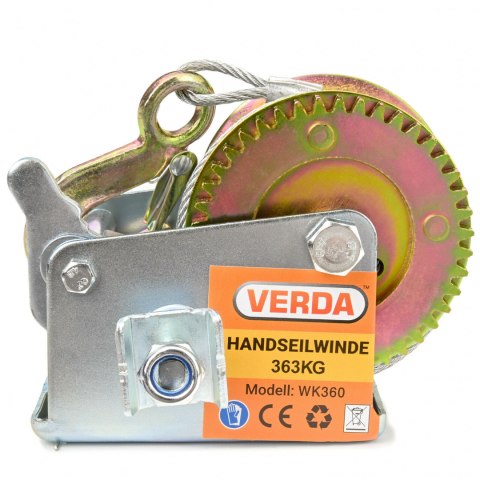 Verda Seilwinde 363 kg 800 lbs 10 m WK360
