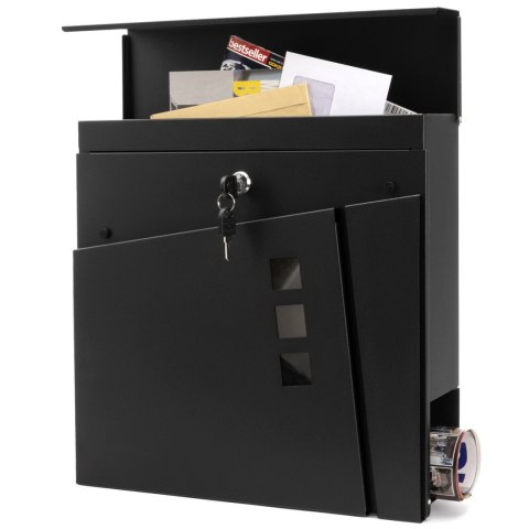 Verda Briefkasten aus verzinktem Stahl, Schwarz Matt SN3681-2 Verda Briefkasten aus verzinktem Stahl, Schwarz Matt SN3681-2