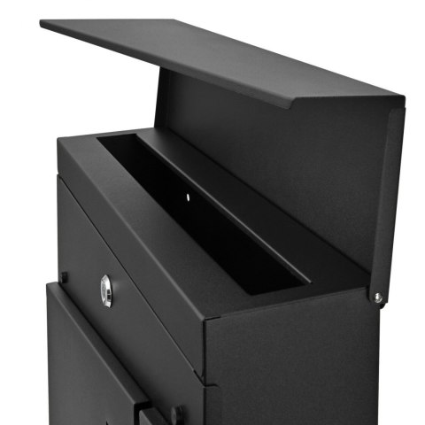 Verda Briefkasten aus verzinktem Stahl, Schwarz Matt SN3681-2 Verda Briefkasten aus verzinktem Stahl, Schwarz Matt SN3681-2