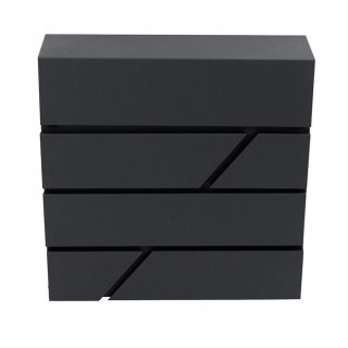 Verda Briefkasten aus verzinktem Stahl, Schwarz Matt SN3642-2