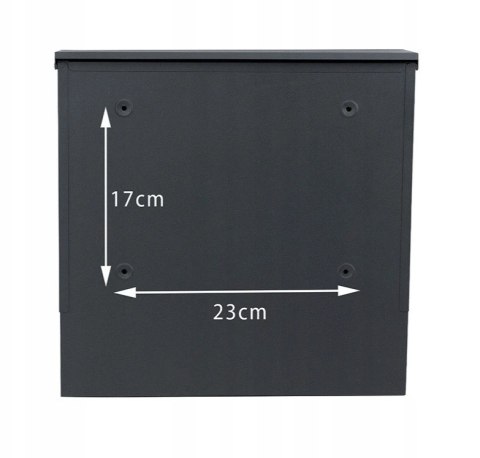 Verda Briefkasten aus verzinktem Stahl, Schwarz Matt SN3642-2