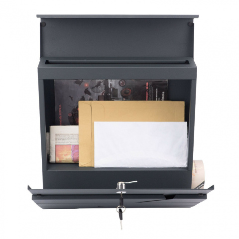 Verda Briefkasten aus verzinktem Stahl, Anthrazit Matt SN3642-1 Verda Briefkasten aus verzinktem Stahl, Anthrazit Matt SN3642-1
