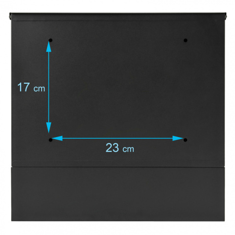 Verda Briefkasten aus verzinktem Stahl, Schwarz Matt SN3681-2 Verda Briefkasten aus verzinktem Stahl, Schwarz Matt SN3681-2