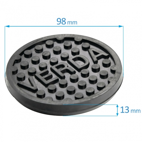 Verda Gummiauflage für Wagenheber, Ø 98 mm GN03