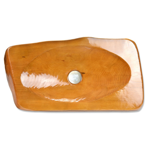 Sellnet Holz-Waschbecken mit Click-Clack-Ablaufventil U106 Sellnet Holz-Waschbecken mit Click-Clack-Ablaufventil U106