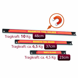 Sellnet 3x Magnetleiste für Werkzeuge, 3 Länge mit Tragkraft von 4,5 kg - 10 kg SN3524