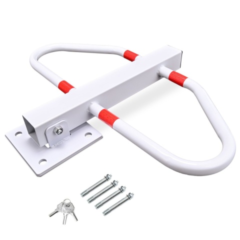 Verda Parkplatzsperre, klappbarer Sperrbügel 48 cm, weiß SN1823