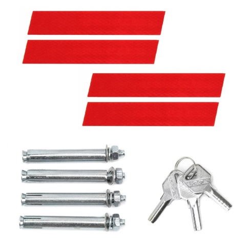 Verda Parkplatzsperre, klappbarer Sperrbügel 48 cm, weiß SN1823