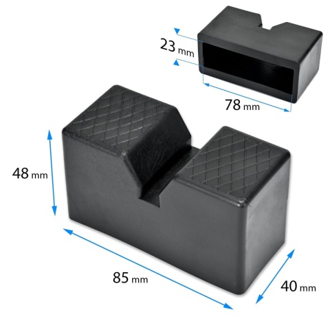 Verda 2x Gummiauflage für 3t Unterstellböcke SN2428