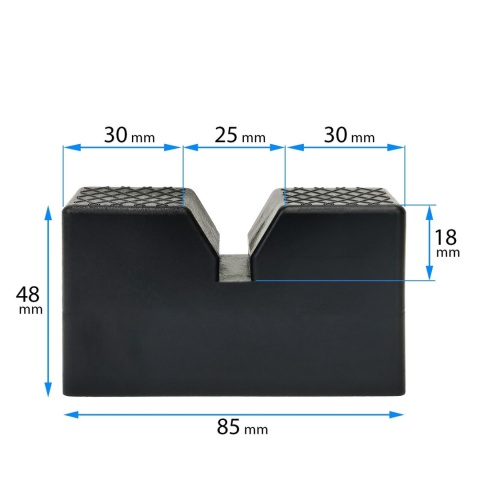 Verda 2x Gummiauflage für 3t Unterstellböcke SN2428