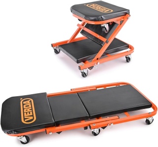 Verda 2in1 Werkstatt-Rollbrett, Montageroller für die Werkstatt mit max. Belastung von 150 kg SN6711