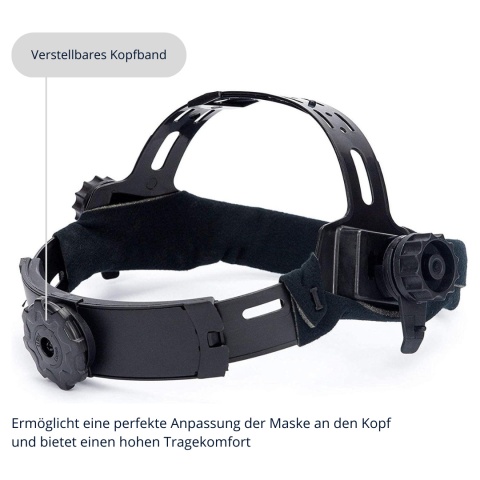 Verda Automatik Schweißhelm mit Solarzellen, inklusive 2 Vorsatzscheiben SN864