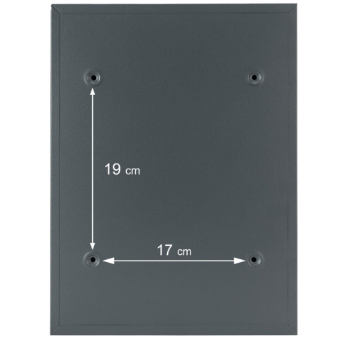 Verda Briefkasten aus verzinktem Stahl, Anthrazit SN3664-7 Verda Briefkasten aus verzinktem Stahl, Anthrazit SN3664-7