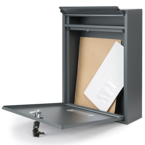 Verda Briefkasten aus verzinktem Stahl, Anthrazit SN3664-7 Verda Briefkasten aus verzinktem Stahl, Anthrazit SN3664-7