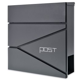 Verda Briefkasten aus verzinktem Stahl, Anthrazit Matt SN3696-1