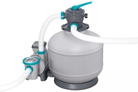 Bestway Filterpumpe Sandfilteranlage mit Zeitschaltuhr 11.355 l/h, 500 W 58486 Bestway Filterpumpe Sandfilteranlage mit Zeitschaltuhr 11.355 l/h, 500 W 58486