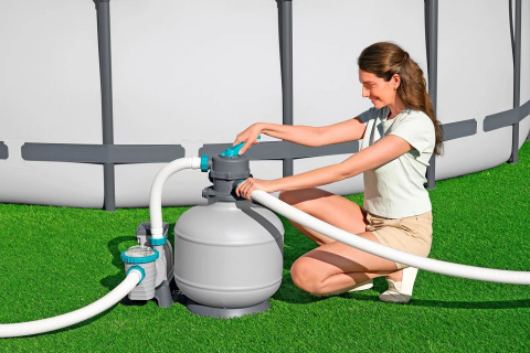 Bestway Sandfilteranlage mit Zeitschaltuhr 8.327 l/h, 280 W 58499 Bestway Sandfilteranlage mit Zeitschaltuhr 8.327 l/h, 280 W 58499