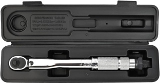 Verda Drehmomentschlüssel 1.4" 5-25 Nm mit Umschaltknarre Teleskopratsche im Koffer SN1736