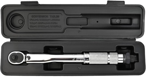 Verda Drehmomentschlüssel 1.4" 5-25 Nm mit Umschaltknarre Teleskopratsche im Koffer SN1736