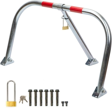 Parkplatzsperre 76 cm Parkplatzbügel Sperrbügel Parkplatzblockierer Klappbar SN1804