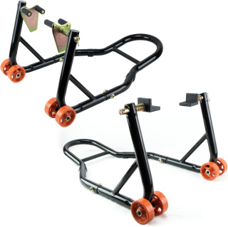 Verda Motorradständer Set VORNE + HINTEN Motorrad Montageständer | L-Form und V-Typ SN1706