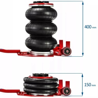 Verda 3,5t Pneumatischer Wagenheber mit Gummiauflage 140 - 400 mm MF80131-SM