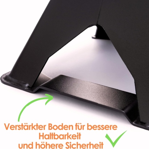 Verda 4x Unterstellböcke 3t, 295 - 425 mm mit Sicherung und Gummiauflage SN2432-2