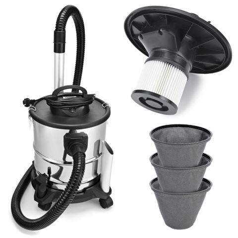 Verda Aschesauger 20 l 1650 W – Kaminsauger mit HEPA-Filter & Blasfunktion