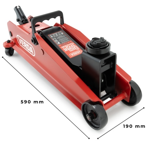 Verda Hydraulischer Rangierwagenheber 3 t – Wagenheber 192–530 mm für SUV SN3063