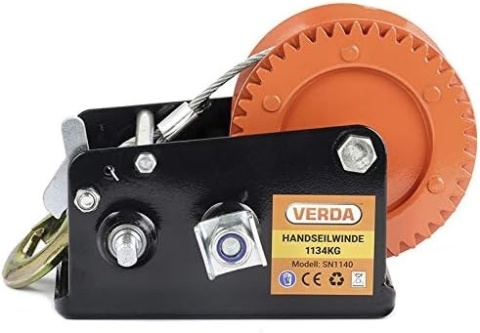 Verda Seilwinde 1134 kg 2500 lbs 10 m SN1140