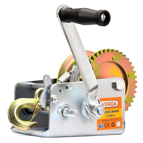 Verda Seilwinde 1136 kg 2500 lbs 10 m WK1136