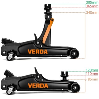 Verda Wagenheber 2,5t Rangierwagenheber 85 - 365 mm SN10663