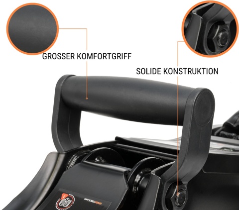 Verda Wagenheber 2,5t Rangierwagenheber 85 - 365 mm mit Tragekoffer SN10668