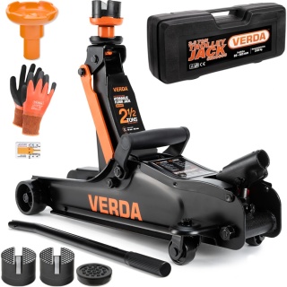 Verda Wagenheber 2,5t Rangierwagenheber 85 - 365 mm mit Tragekoffer SN10668